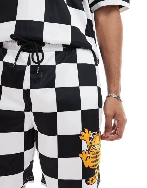 Cult Classic - Garfield - Pantaloncini ampi sportivi monocromativi, 4 di 5