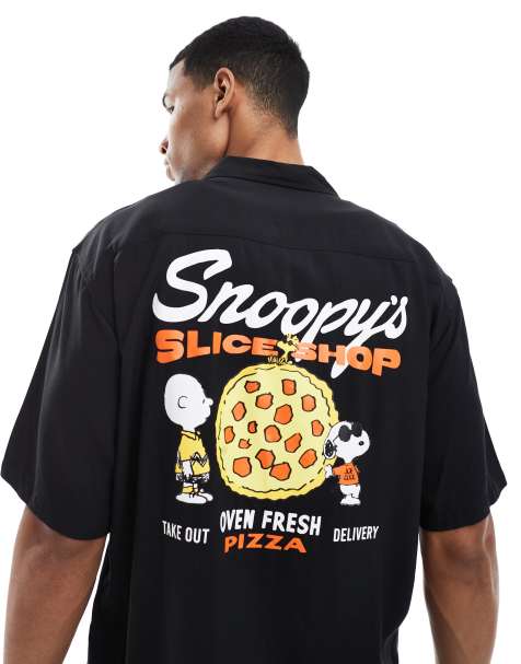 Cult Classics - Oversized T-shirt met Snoopy-print op de achterkant in zwart - view 1