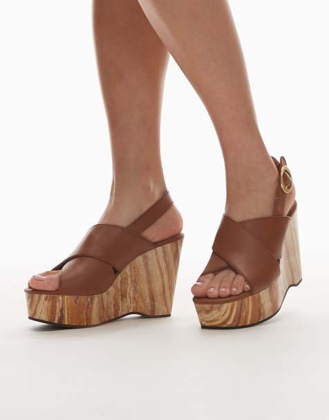Cuñas marrones de madera de & Other Stories - view 1