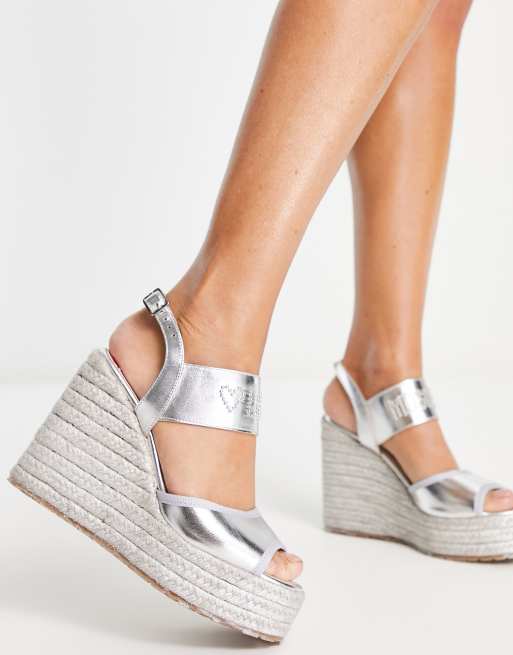 sandales argentées