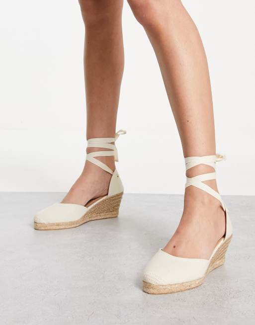 Cuñas tipo alpargatas en crudo de London Rebel ASOS