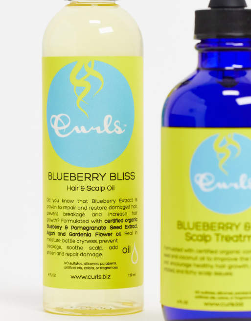 Curls - The Blueberry Collection - Bliss Hair Growth Oil - Hårolie 120 ml, 2 af 4