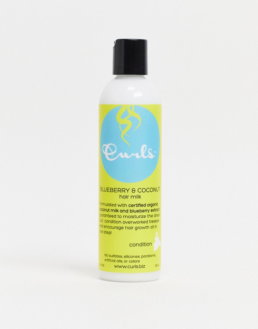 Curls The Blueberry Collection Blueberry & Coconut Hair Milk 236ml-no Color In White