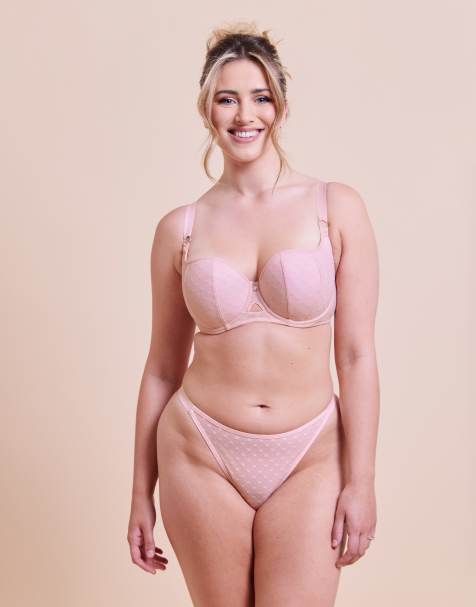 Curvy Kate Boost heartbreaker padded balcony bra fuller bust in pale pink - view 1