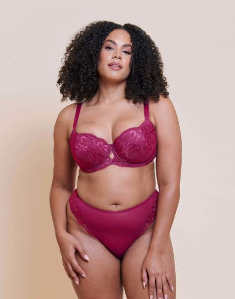 Curvy Kate Boost sweetheart padded balcony bra magenta pink fuller bust in magenta pink - view 1
