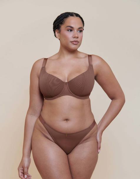 Curvy Kate Cool cat scooped multiway balcony bra coffee fuller bust in coffee - view 1