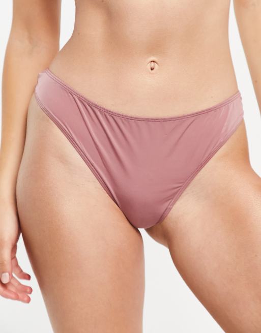 Curvy Kate – Daily – Różowe stringi z miękkiej mikrofibry, 2 z 4