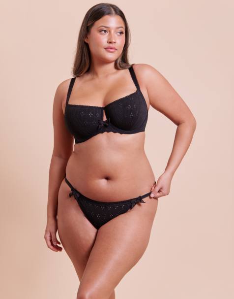 Curvy Kate Flora balcony bra fuller bust in black - view 1