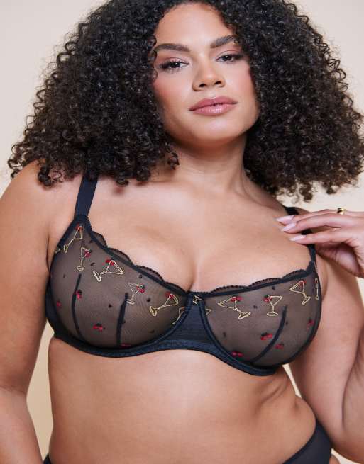 Curvy Kate Happy hour balcony bra black fuller bust in black, 3 of 4