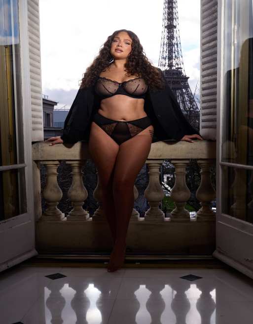 Curvy Kate Happy hour brazilian brief black fuller bust in black, 4 of 4