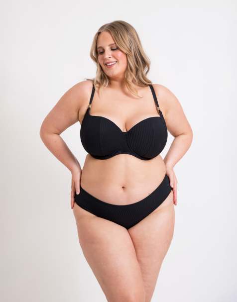 Curvy Kate Jet set bikini brief in black - view 1