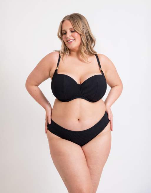 Curvy Kate Jet set bikini brief in black