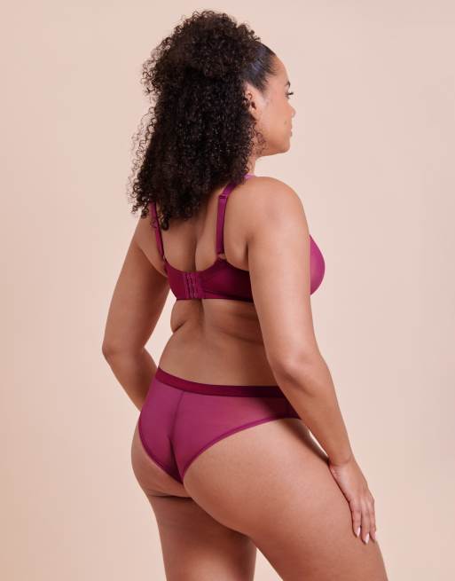 Curvy Kate Lightstyle brazilian in berry purple, 2 of 4