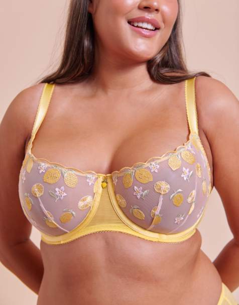 Curvy Kate Limoncello balcony bra fuller bust in lemon blush - view 1