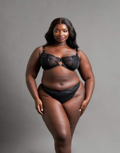 Curvy Kate Scantilly friction thong black in black - view 1