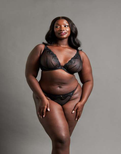 Curvy Kate Scantilly intoxicated tanga brief black in black - view 1