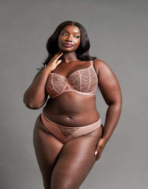 Curvy Kate Scantilly restraint brazilian dusty rose fuller bust in dusty rose - view 1