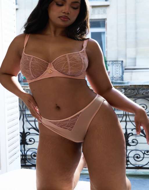 Curvy Kate Scantilly restraint brazilian dusty rose fuller bust in dusty rose, 4 of 4