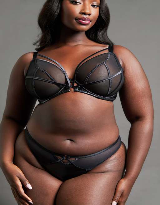 Curvy Kate Scantilly scandal brazilian brief black fuller bust in black, 3 of 4