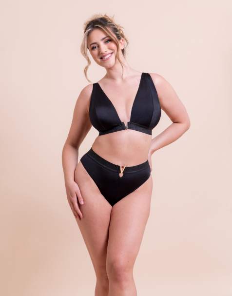 Curvy Kate Siren seas non wired bikini in black