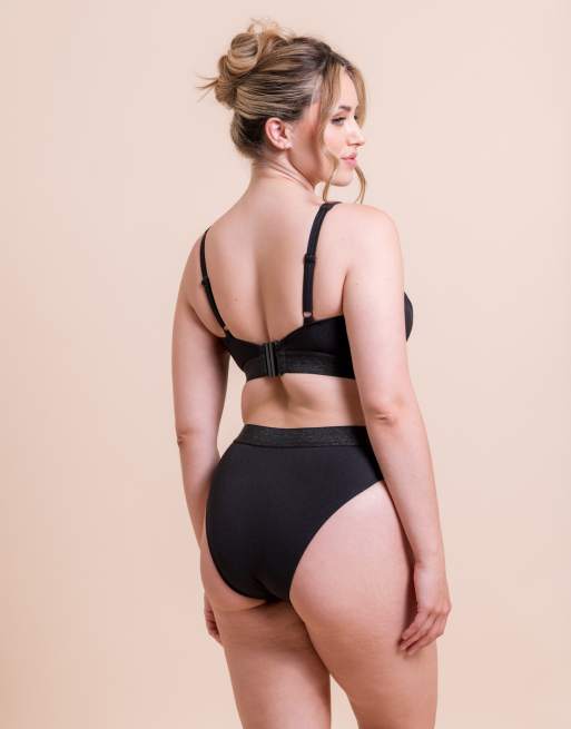 Curvy Kate Siren seas non wired bikini in black, 4 of 4