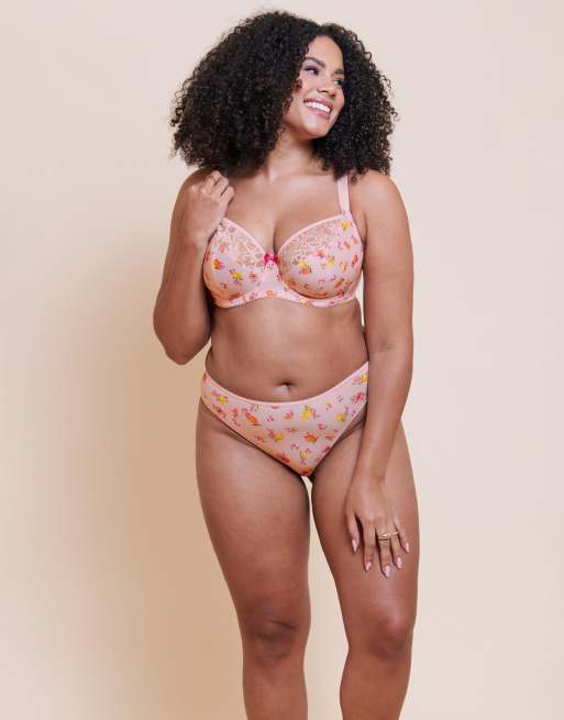 Curvy Kate Spellbound brazilian brief in blush floral print, 4 of 4