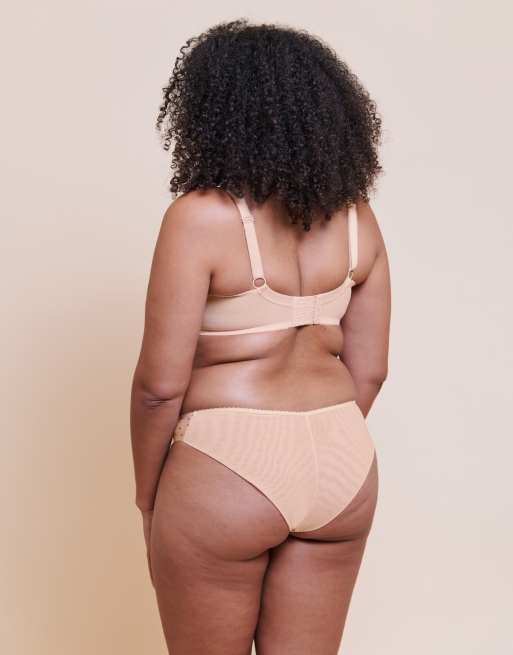Curvy Kate Spellbound brazilian brief in cream polka dot print, 3 of 4