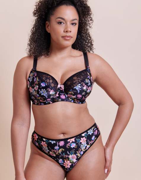 Curvy Kate Spellbound brazilian brief in folk floral print