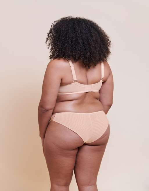 Curvy Kate Spellbound printed balcony bra fuller bust in cream polka dot print, 2 of 4