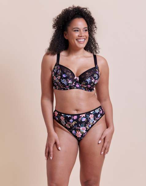 Curvy Kate Spellbound printed balcony bra fuller bust in folk floral print