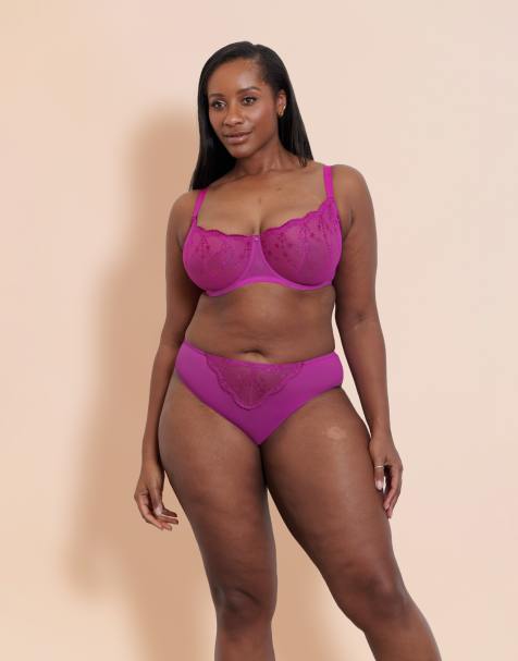 Curvy Kate Stardust balcony bra & brazilian in vivid violet - view 1