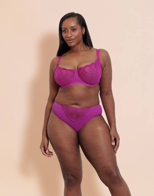 Curvy Kate Stardust balcony fuller bust bra in vivid violet , 3 of 3