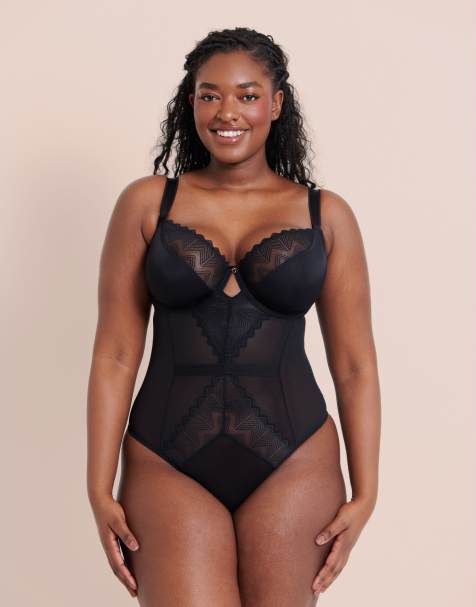 Curvy Kate Wild one balcony body fuller bust in black - view 1