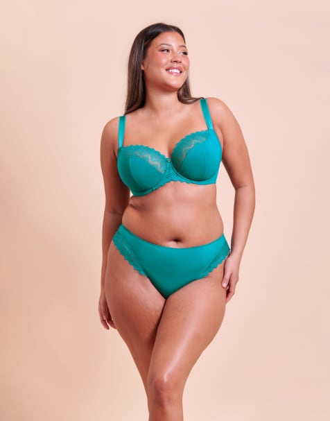 Curvy Kate Wild one balcony bra fuller bust in teal blue - view 1