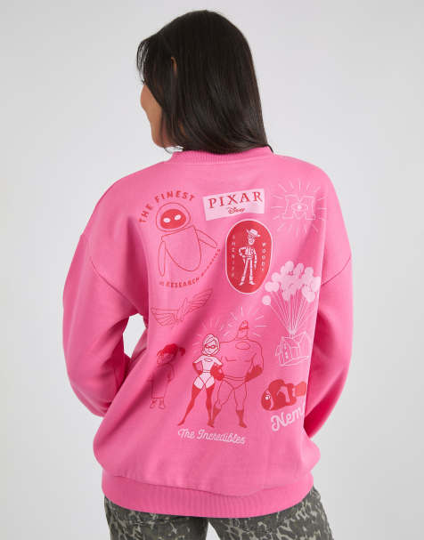 Custard Disney pixar mixed character sweatshirt in pink - view 1