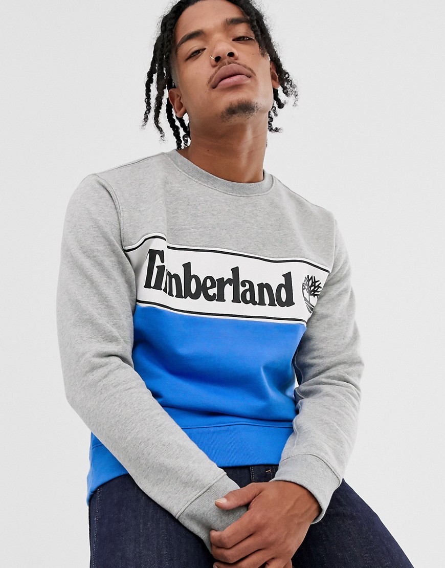 Cut and sew sweatshirt med logo fra Timberland-Multifarvet