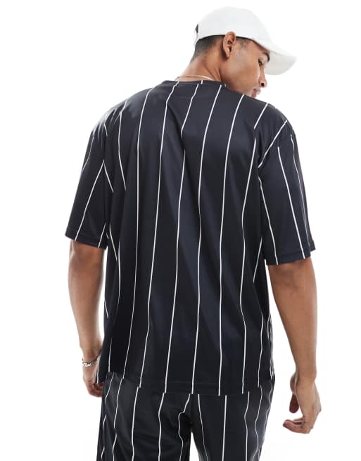Cut Classic - Kingston - Sort oversized sports-T-shirt med hvidt print, 2 af 4