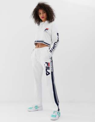 fila tie waist logo hoodie