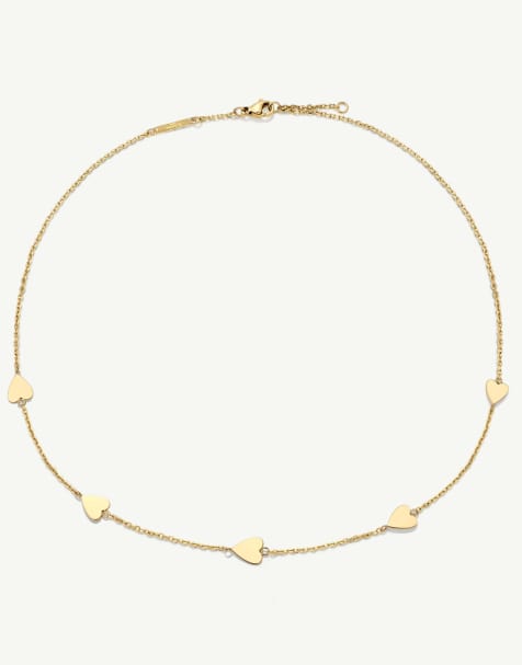 D. LOUISE Multi heart necklace in gold - view 1