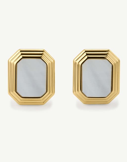 D. LOUISE Statement deco mop studs in gold