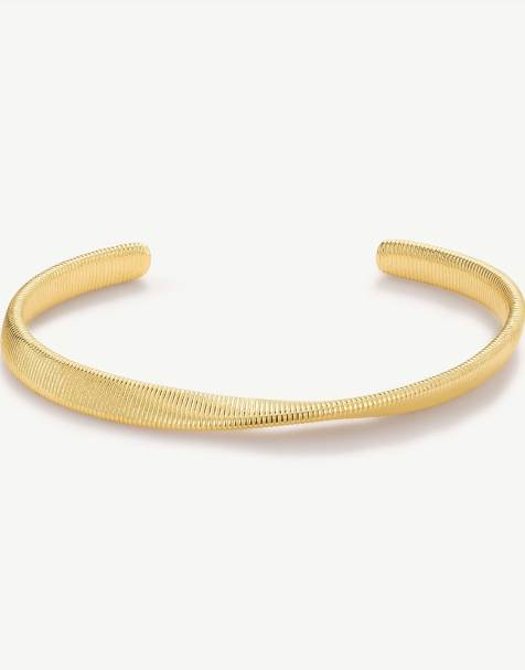 D. LOUISE Twist cuff in gold - view 1