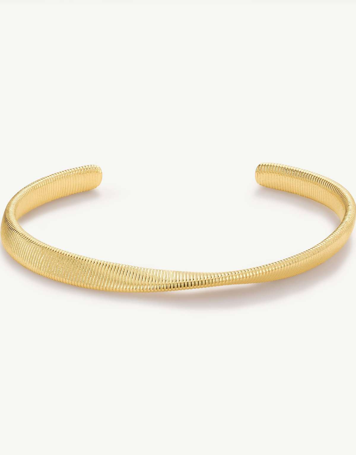 D. LOUISE Twist cuff in gold