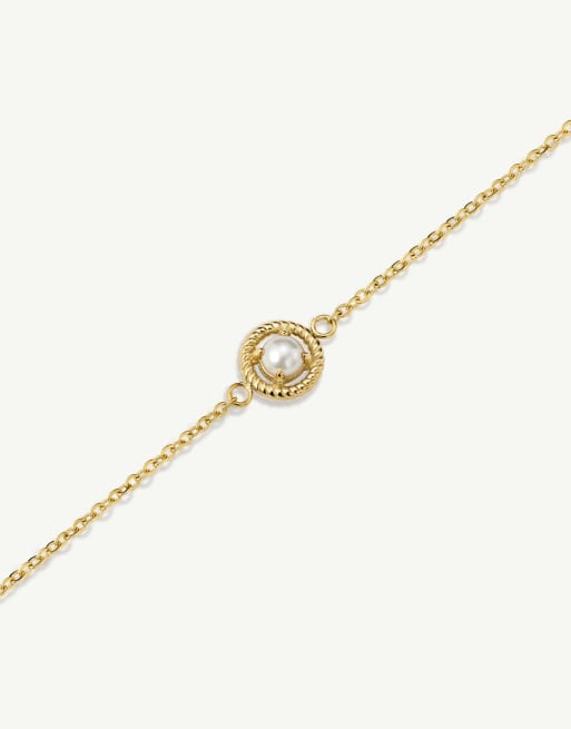 D. LOUISE Vintage pearl bracelet in gold, 2 of 3