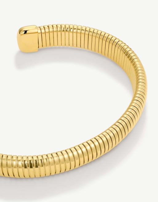 D. LOUISE Waterproof cable bangle – tarnish-free in gold, 2 of 4