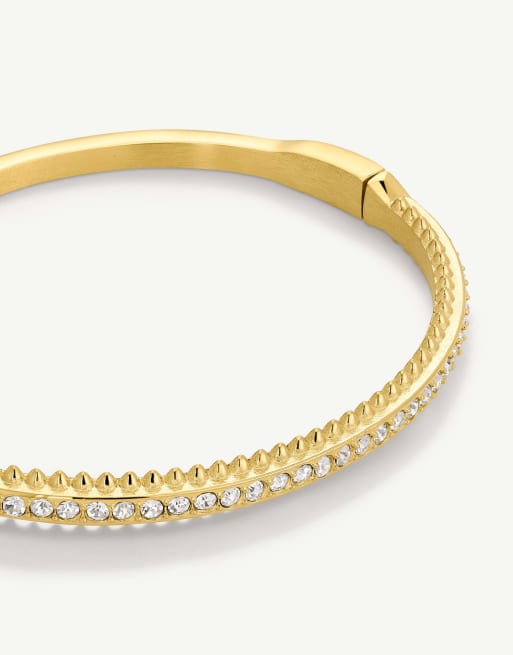 D. LOUISE Waterproof crested bangle – tarnish-free in gold, 2 of 4