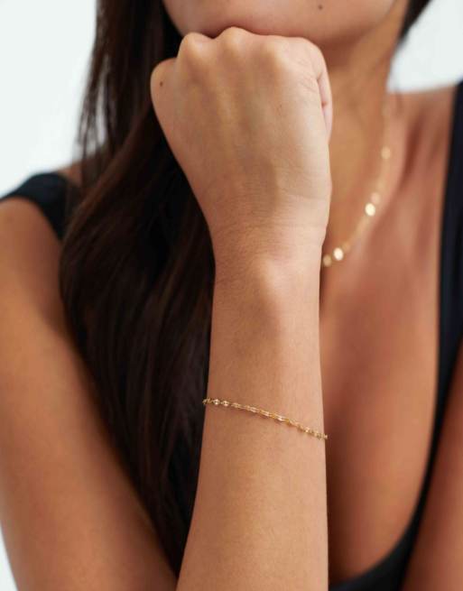 D. LOUISE Waterproof dainty chain bracelet – tarnish-free in gold, 4 of 4