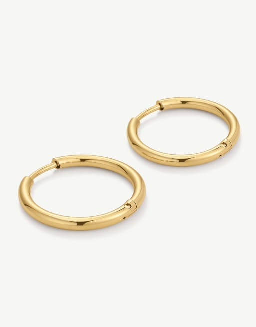 D. LOUISE Waterproof essential earrings small – tarnish-free in gold, 2 of 4