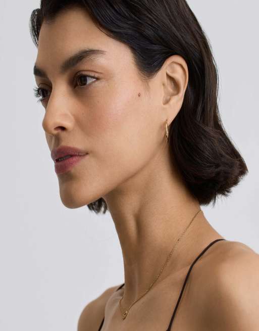 D. LOUISE Waterproof essential earrings small – tarnish-free in gold, 4 of 4