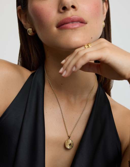 D. LOUISE Waterproof heart talisman necklace – tarnish-free in gold, 4 of 4