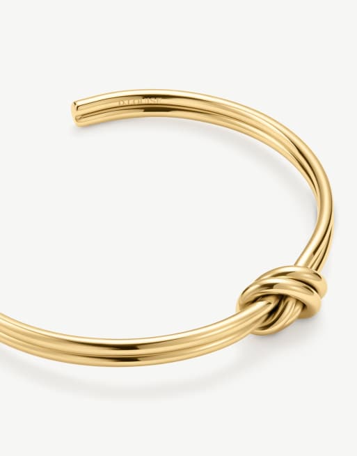 D. LOUISE Waterproof knot bangle – tarnish-free in gold, 3 of 4
